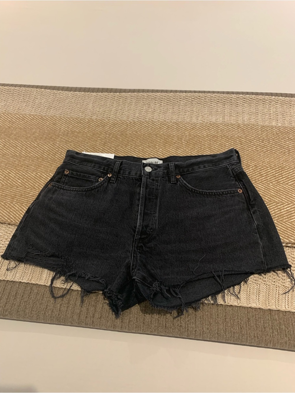 NWT Algolde Parker Vintage Cut off Shorts Size 29